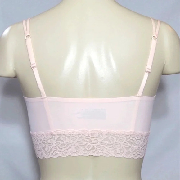 SMALL Xhilaration Laser Cut Wire Free‎ Bra Bralette Feather Peach NWT - Picture 3 of 3